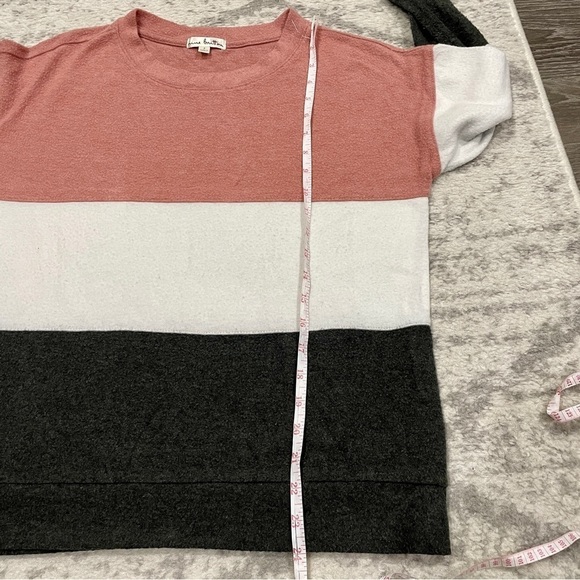 Nine Britton Tri Colored Dalia Brushed Knit Top - Picture 7 of 7